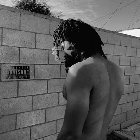 The Empire Strikes Back album artwork, black and white portrait by brick wall